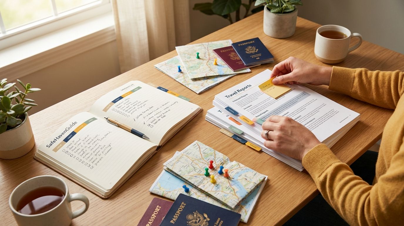 Hero image for blog post: How to turn a SafeHavenGuide country report into your relocation research checklist
