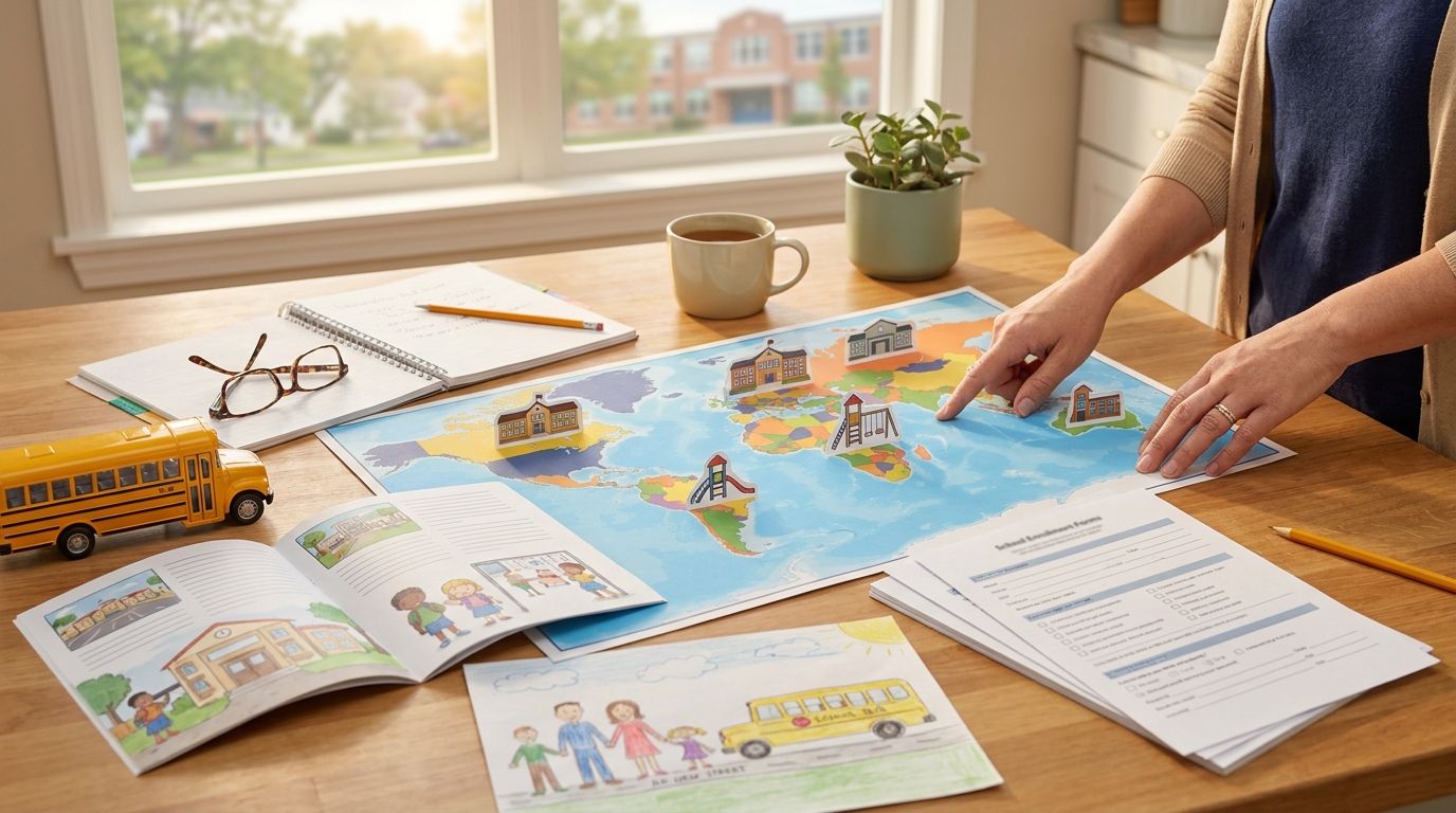 Hero image for blog post: Moving abroad with kids: how to compare schools, childcare, and family routines