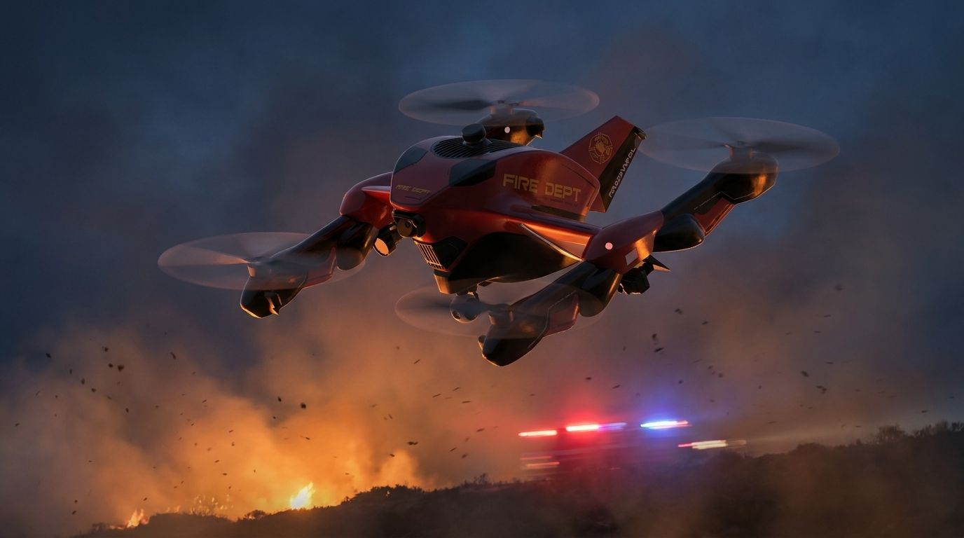 The role of hybrid drones in emergency response: a case study