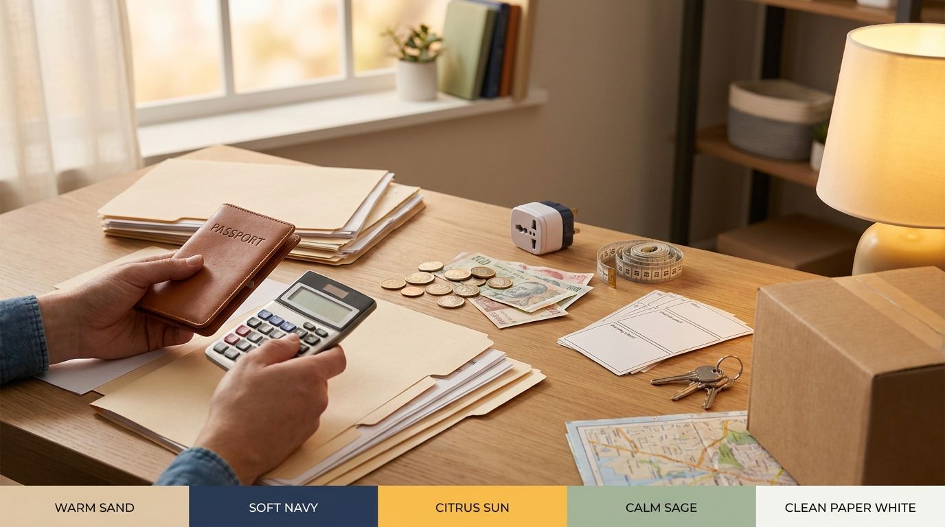 Hero image for blog post: The complete relocation budget: moving abroad costs Americans often miss