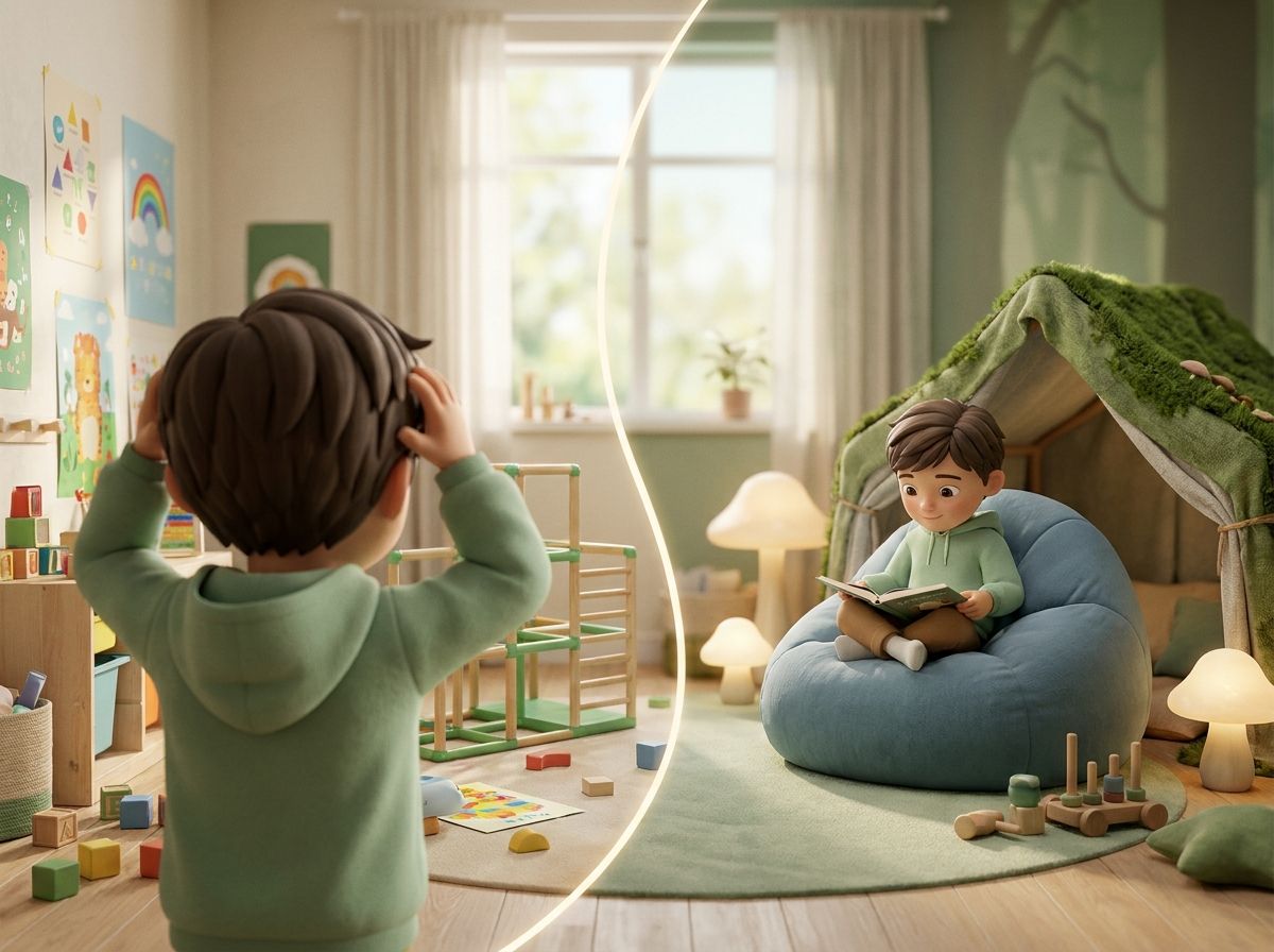 A learning biome setup that matches a child's moment-to-moment energy, with room to move and reset