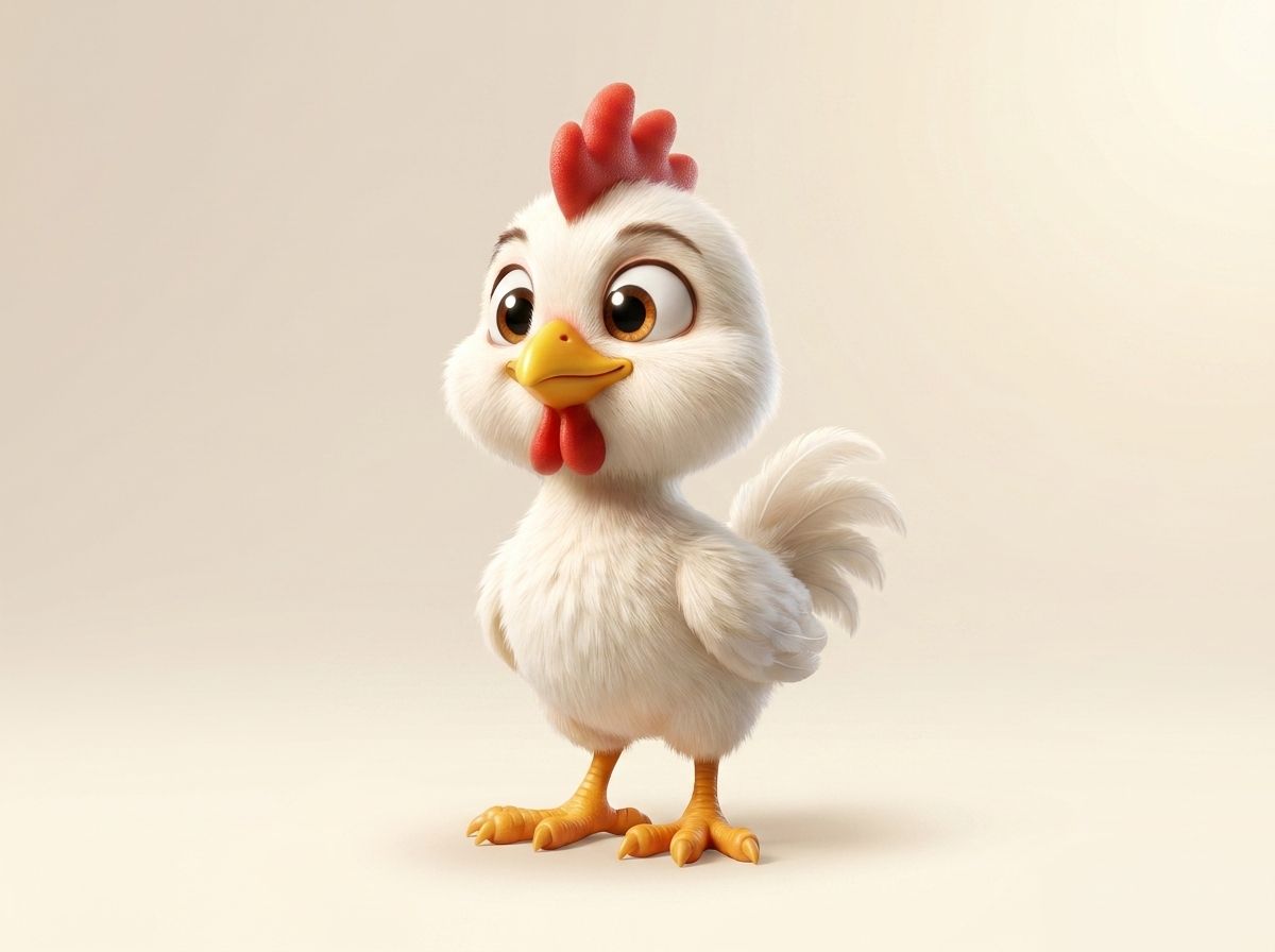 Chirp the Chicken from Meadow Barn, a cheerful character in the Ziggyloo world