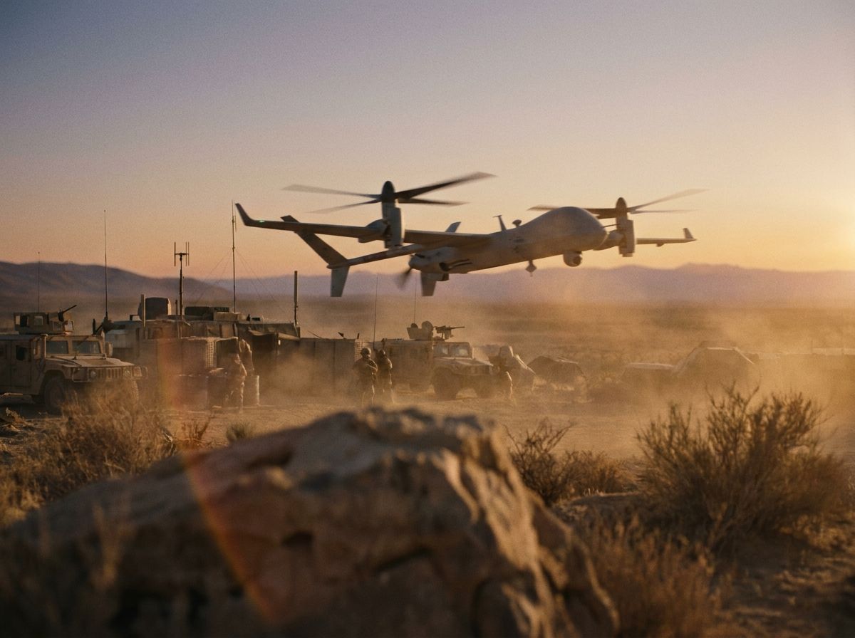 Time-on-station beats endurance-as-range in desert ISR—hybrid persistence is how you close coverage gaps at checkpoints.