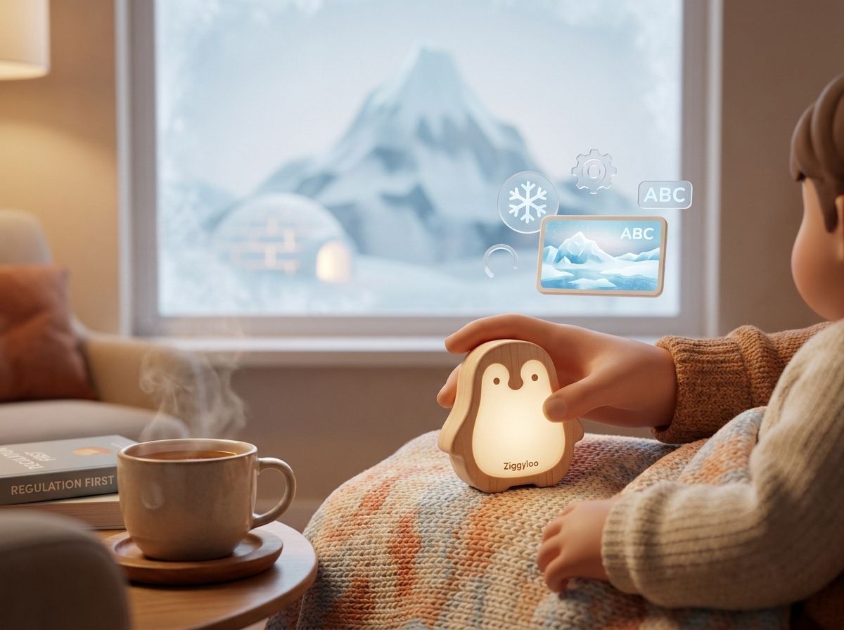 Snowy Summit: a parent's calm plan for sensory-friendly learning at home