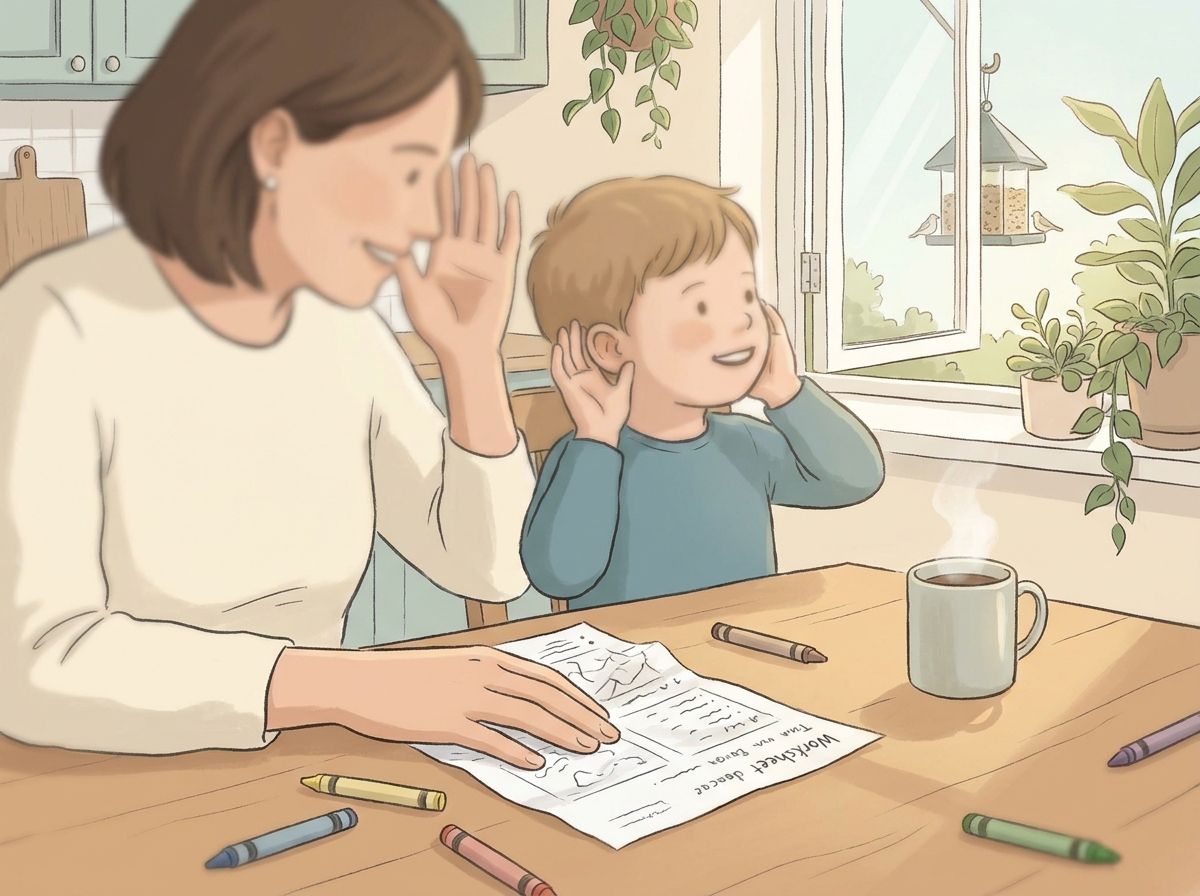 Kitchen counter sounds become a mini game, turning "worksheet time" into listening practice that feels safe